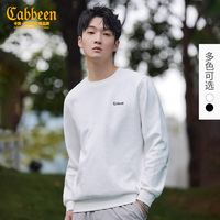 百亿补贴：Cabbeen 卡宾 男装LOGO卫衣春新款潮流休闲圆领上衣合身舒适