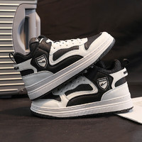 WARRIOR 回力 休闲鞋男鞋时尚高帮运动板鞋WXP(WZ)-076801-1白黑-男43