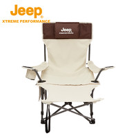 Jeep 吉普 户外折叠躺椅便携式超轻钓鱼椅子沙滩露营办公室午休靠背凳子