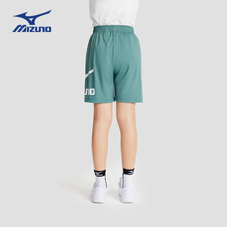 美津浓（MIZUNO）儿童短裤运动裤子男童2024年夏季舒适户外裤 绿色 165cm