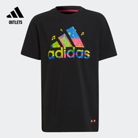 adidas 阿迪达斯 官方outlets阿迪达斯乐高联名男大童装运动短袖T恤H65337