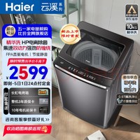 Haier 海尔 波轮洗衣机高效精华洗 10公斤防缠绕直驱变频HP电离除菌程序1.2洗净比