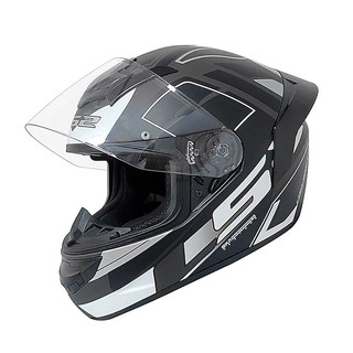 LS2摩托车头盔全盔电动车3C男女机车四季大尾翼骑行夏季 FF352/300 FF352哑深灰/灰白赛普（大尾翼） XL