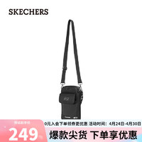 斯凯奇（Skechers）季男女同款单肩包斜挎包百搭手机包L223U124 深蓝黑/0029