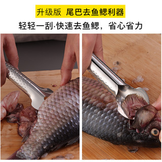 鱼鳞刨刮鳞器304不锈钢刮鱼鳞去鱼鳞打鳞刷子家用工具杀鱼刀