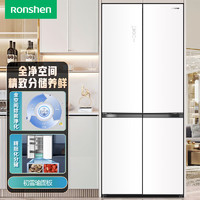 Ronshen 容声 502升变频一级能效十字对开四开门冰箱