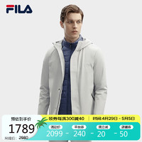 FILA 斐乐 官方男士梭织两件套2024春休闲舒适连帽外套