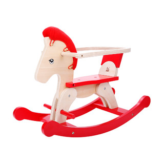 木马智慧1岁男女宝人体工程学防翻平衡力感统玩具益智摇摇马实木摇椅
