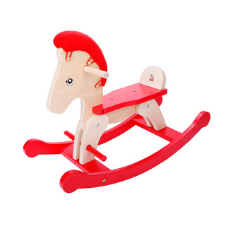 木马智慧1岁男女宝人体工程学防翻平衡力感统玩具益智摇摇马实木摇椅