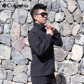Columbia哥伦比亚2024春夏户外男款轻薄透气软壳夹克外套WE1306 010 175/96A/M