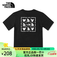 The North Face24春夏北面T恤款户外舒适透气棉质休闲半袖短袖T恤8AUU JK3 XL