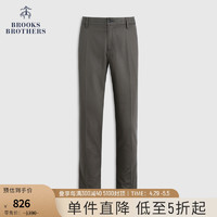 Brooks Brothers 男士新款简约纯色直筒休闲长裤