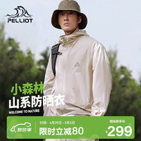 PELLIOT 伯希和 防晒衣服男女防紫外线透气户外风衣外套12421220灰色XS