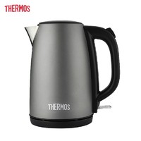 THERMOS 膳魔师 不锈钢电热水壶大容量家用电水壶EHA-1313/17/19/23/61商务办公 EHA-1319A灰色 1.7L