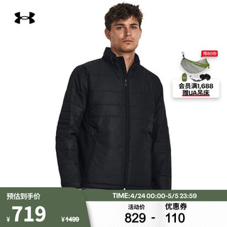 安德玛 UNDERARMOUR）Storm Session男子高尔夫运动夹克1378057 黑色001 XL