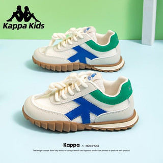 Kappa 卡帕 Kids卡帕童鞋儿童运动鞋男女童厚底春轻便006C绿/兰|网面鞋|春夏款 37码 22.0-22.5cm