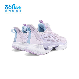 361°361度童鞋女童跑鞋2024年夏季中大童运动鞋 玫瑰水紫色/淡粉紫 33码