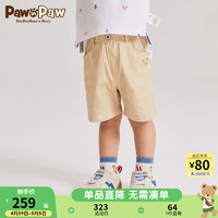 Paw in Paw PawinPaw卡通小熊童装2024年夏季男童儿童满印短裤休闲百搭 Beige米色/35 090