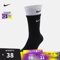 NIKE 耐克 日常透气袜子袜子男女 (1双) DD2795-011 L