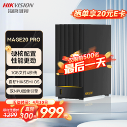 HIKVISION 海康威视 MAGE20 PRO 双盘位 NAS存储（Realtek1619B、4GB）
