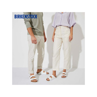 BIRKENSTOCK勃肯软木拖鞋男女同款双带拖鞋Arizona系列 白色常规版1024945 45