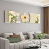 小清新客厅装饰画花卉温馨沙发背景墙挂画现代简约三联墙面壁画