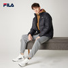 FILA 斐乐 棉服男冬季时尚简约保暖立领上衣面包服欧版 橄榄绿/黑色 L