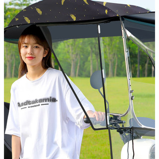奥塞奇（osagie）yp16电动电瓶车雨棚篷蓬摩托车防晒防雨挡风罩遮阳伞雨伞黑色
