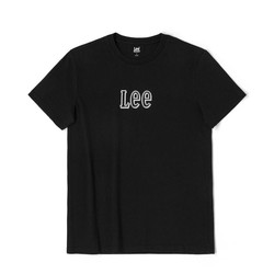 Lee 商场同款夏季圆领套头logo印花男款短袖T恤多色潮流