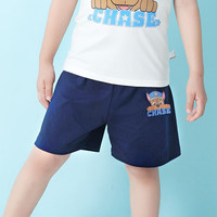 汪汪队立大功（PAW PATROL）儿童短裤男童裤子休闲五分裤夏季小孩宝宝运动裤 PA1125深蓝 130 130适合身高115-125cm