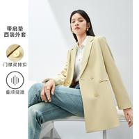 SENTUBILA 尚都比拉 2024春季简约百搭双排扣长袖开衫西服高级感