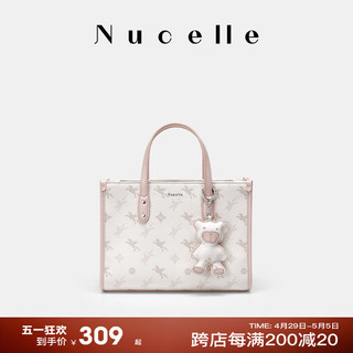 NUCELLE 纽芝兰 NU纽芝兰2024新款飞马小公文托特包单肩斜挎包老花高级感手提女包