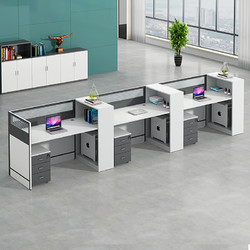 KANAIDENG 卡奈登 办公室屏风工位职员桌卡座卡位工作桌组合三人位不含椅GW32