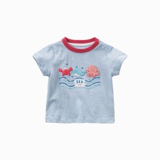 戴维贝拉 小童衣服男童夏季T恤儿童短袖男孩宝宝上衣