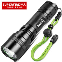 SUPFIRE 神火 强光手电筒L6可充电夜行超亮新款多功能远射便携家用户外灯