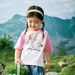balabala 巴拉巴拉 儿童童装男童女童短袖T恤2024新款夏装纯棉上衣