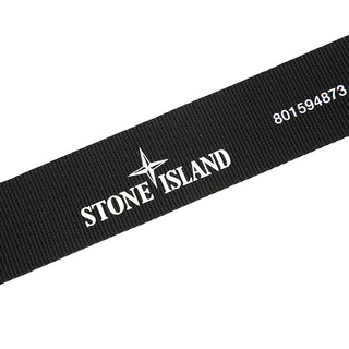 STONE ISLAND石头岛 24春夏 纯色徽标平滑扣 腰带  黑色 90 801594873-90