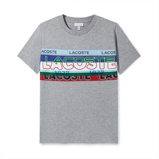 LACOSTE 拉科斯特 法国鳄鱼童装春夏经典logo印花舒适短袖休闲T恤