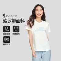 SKECHERS 斯凯奇 24年春夏女式短袖T恤衫舒适短袖运动T恤女