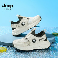Jeep 吉普 儿童夏季新款运动鞋鞋2024 黑色