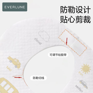 EVERLUNE一次性围兜婴儿防水吃饭辅食围嘴儿童宝宝吃饭围兜围嘴食饭兜便携 乖乖兔10片+袖套20只