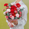 花点时间 康乃馨母亲节鲜花花束礼物红粉色系花束 5月9日-12日期间收花