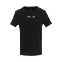 Armani Exchange 女士拼色字母logo舒适圆领套头T恤衫