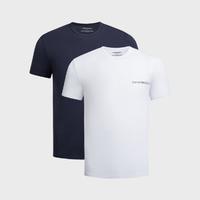 EMPORIO ARMANI 2024年春夏新品 阿玛尼男式简约时尚日常休闲T恤（两件装）