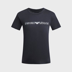 EMPORIO ARMANI 阿玛尼 2024年春夏新品 阿玛尼女式圆领简约logo休闲T恤