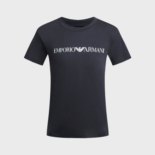 EMPORIO ARMANI 2024年春夏新品 阿玛尼女式圆领简约logo休闲T恤