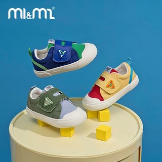百亿补贴：M1&M2 m1m2西班牙童鞋春秋季新款儿童帆布鞋多彩拼色魔术贴中小童宝宝鞋