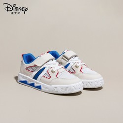 Disney 迪士尼 男童板鞋网面运动鞋女童夏季魔术贴网鞋镂空透气中大童轻便