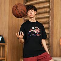 LI-NING 李宁 凉茶T|男士春季2024排湿速干休闲宽松短袖T恤