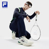 FILA 斐乐 官方男鞋SPEED SERVE性能网球鞋2024春季新款速力运动鞋 雪白/绿砂金石-SW 单层 41